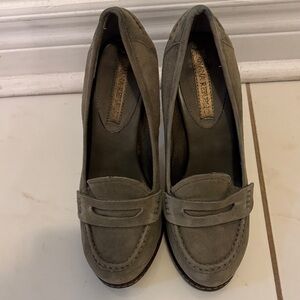 Banana Republic Women's Taupe Suede Loafers